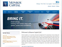Tablet Screenshot of monroecap.com